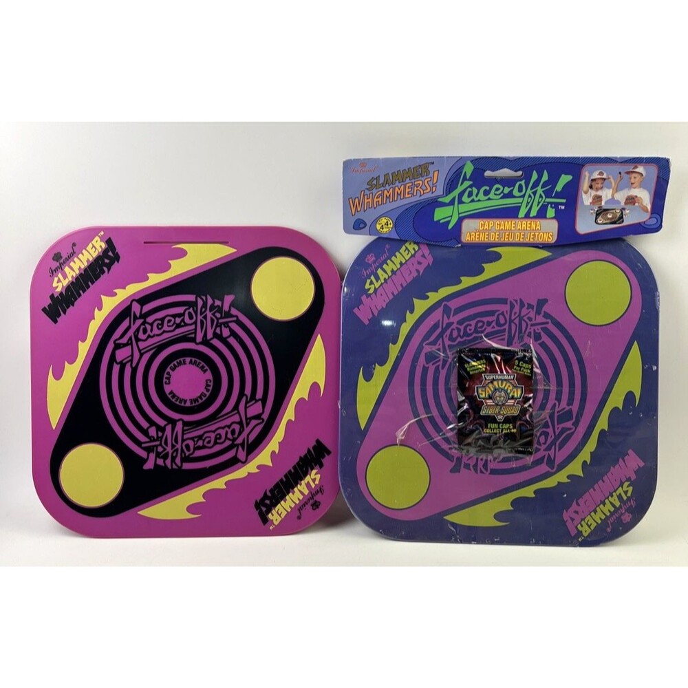 Imperial Slammer Whammers Face Off Cap Game Arena 1994 W/Sealed Fun Caps Lot of2